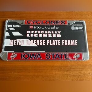 Stockdale Iowa State Cyclones Metal License Plate Frame - Officially Licensed